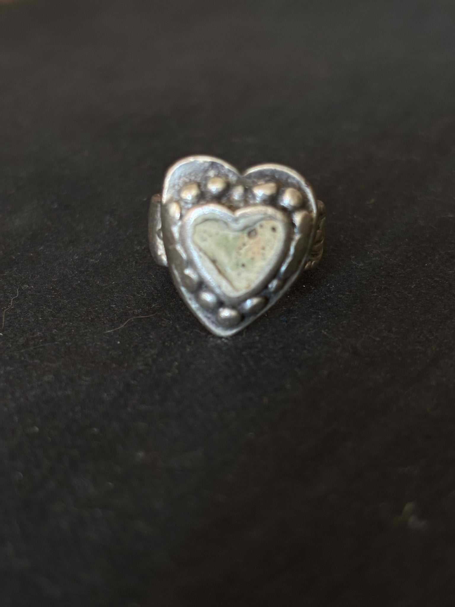 Silver Heart Vintage Finger ring